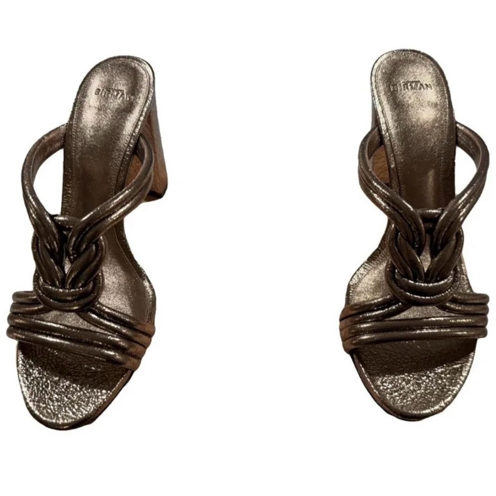 Alexandre Birman Metallic Bronze Sandals